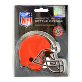 NFL helmet bottle opener packaged image