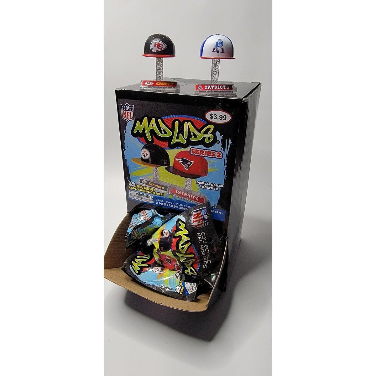 Mad Lids NFL Series 2 Blind Packs Baseball Hats With Stand