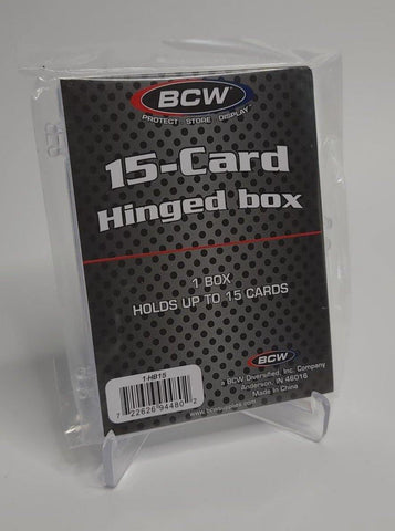 BCW 15 Card Hinged Box - BCW 15 Card Hinged Box