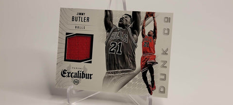 2014-15 Excalibur Jimmy Butler Dunk Co Game Worn Patch 1 - 2014-15 Excalibur Jimmy Butler Dunk Co Game Worn Patch 1