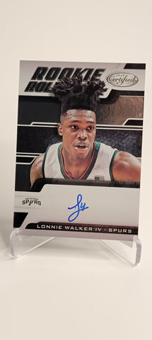 2018-19 Panini Certified Rookie Roll Call Lonnie Walker Auto RRC-LW - 2018-19 Panini Certified Rookie Roll Call Lonnie Walker Auto RRC-LW